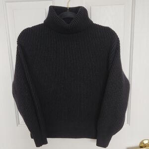 Women's Black Turtleneck Sweater Size XS